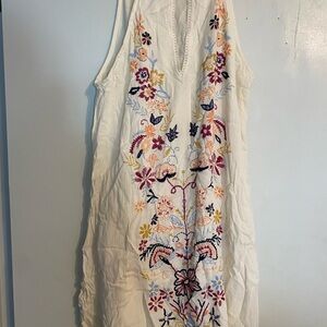 O'Neill Cream Halter Sundress Sleeveless Mini